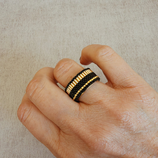 A060 Anillo Compás Dorado