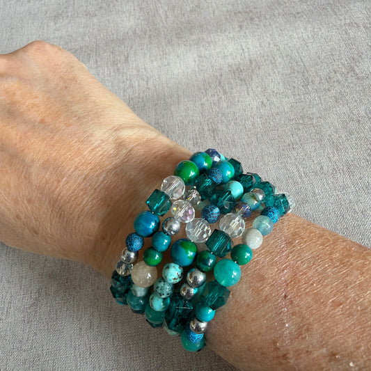 P201 Pulsera Círculo Turquesa