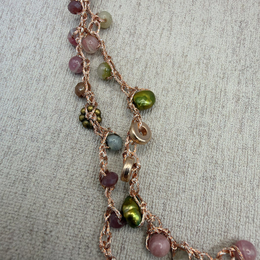 C071 Collar Trenza del Tiempo