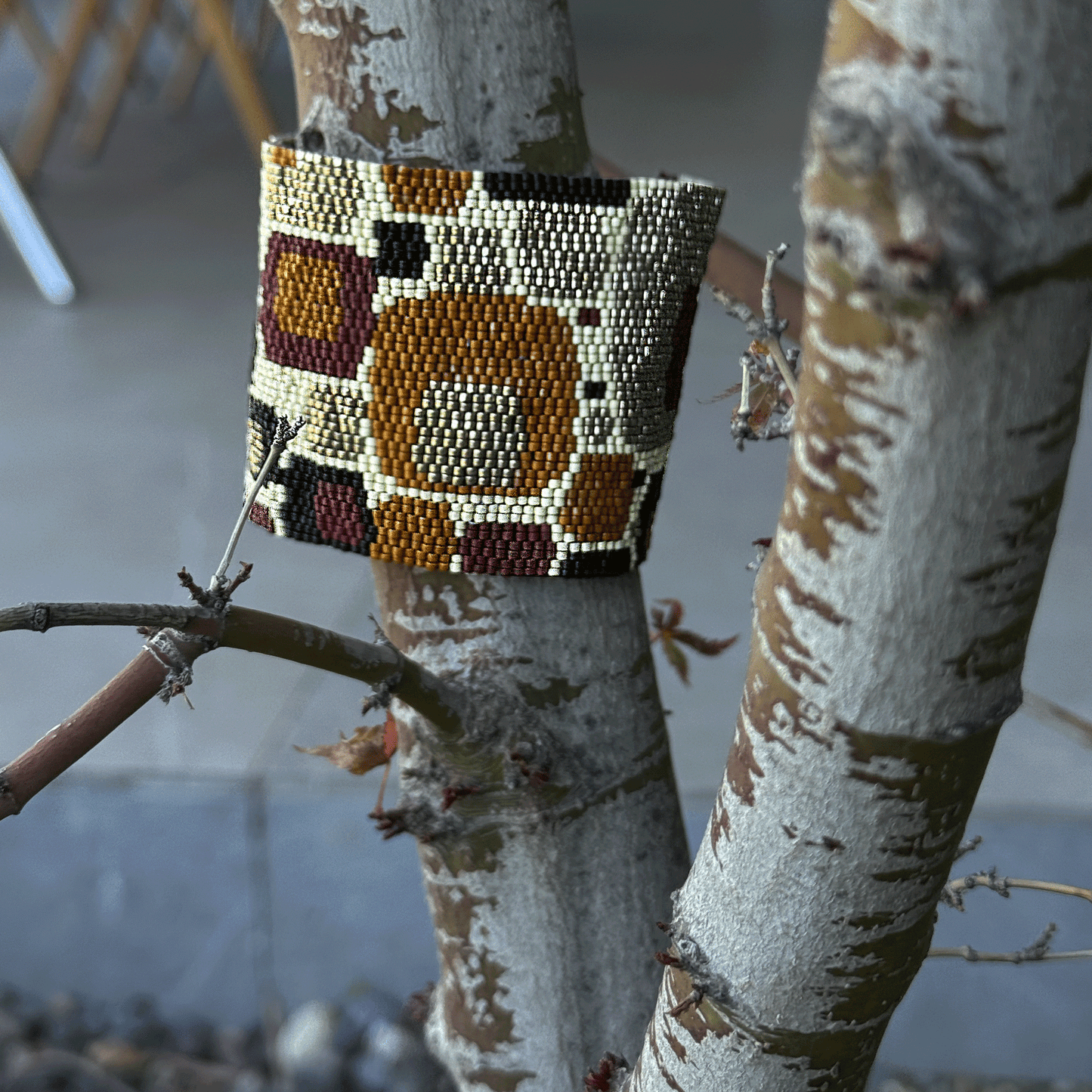 P084 Pulsera Geometría Tierra