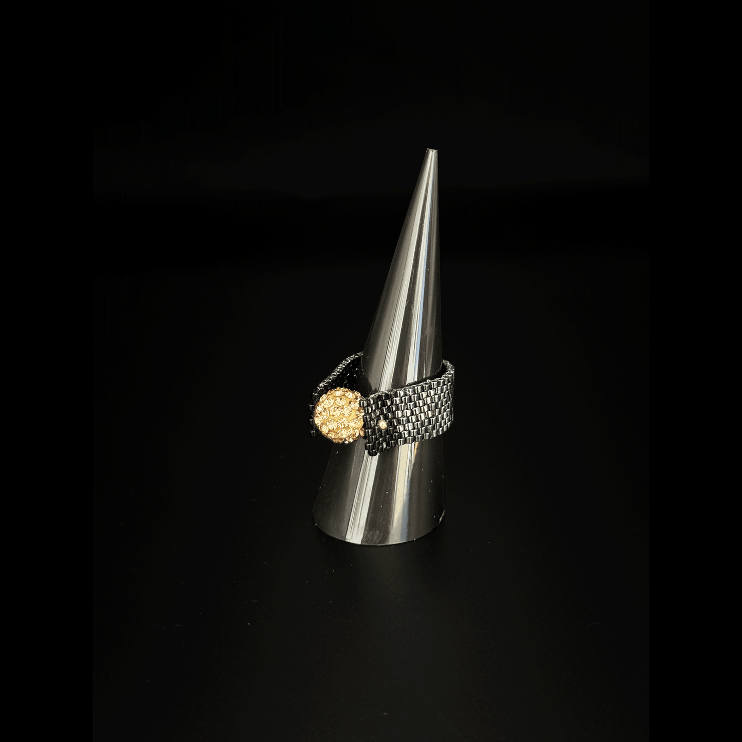 A033 Anillo Destello Dorado