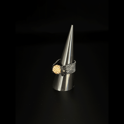 A033 Anillo Destello Dorado