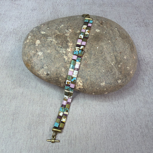 P156 Pulsera Pastel Tribal