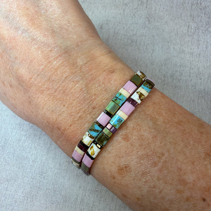 P156 Pulsera Pastel Tribal