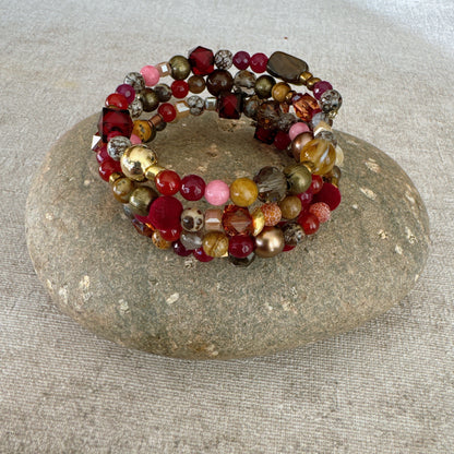 P131 Pulsera Latido Rojizo