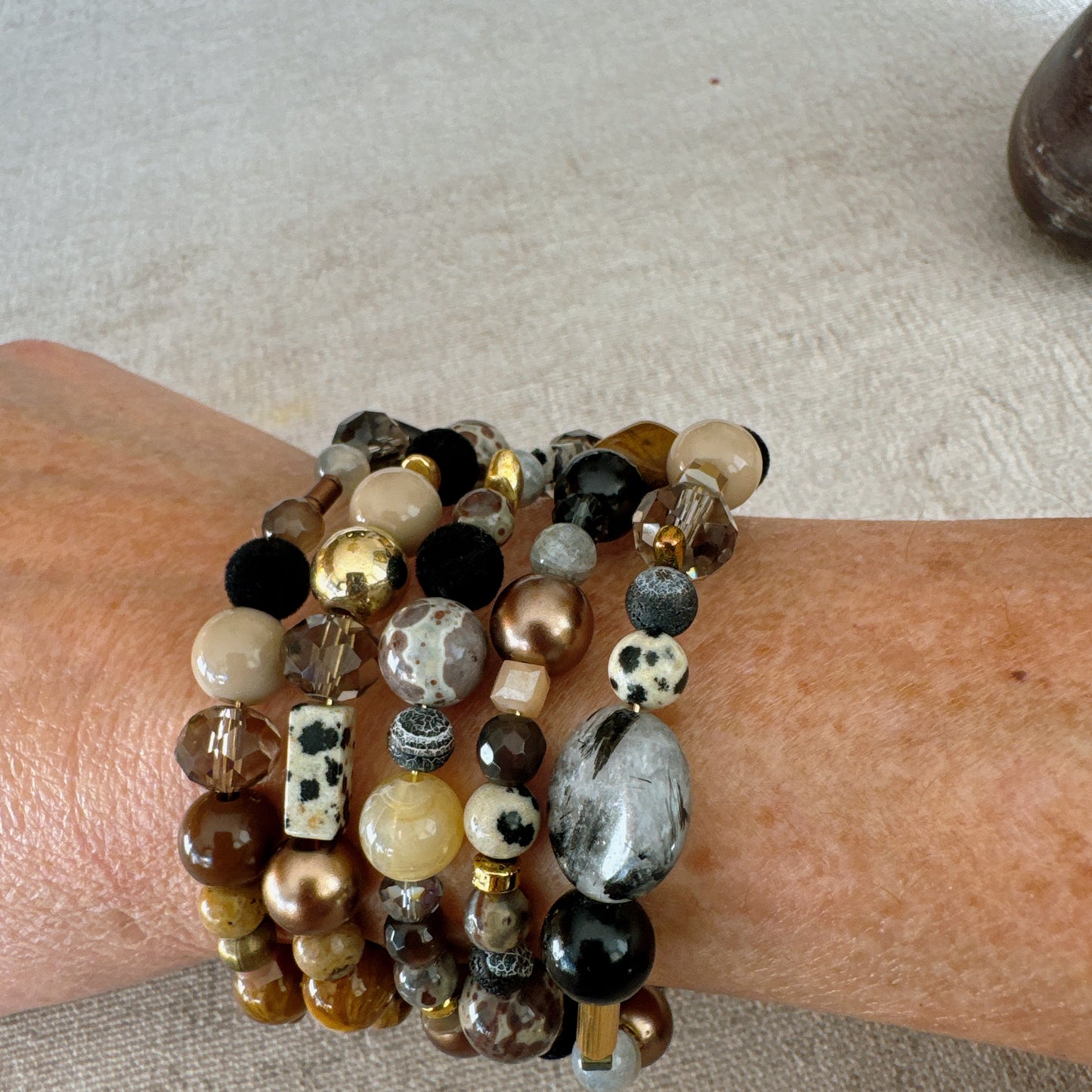 P129 Pulsera Cobre Lunar