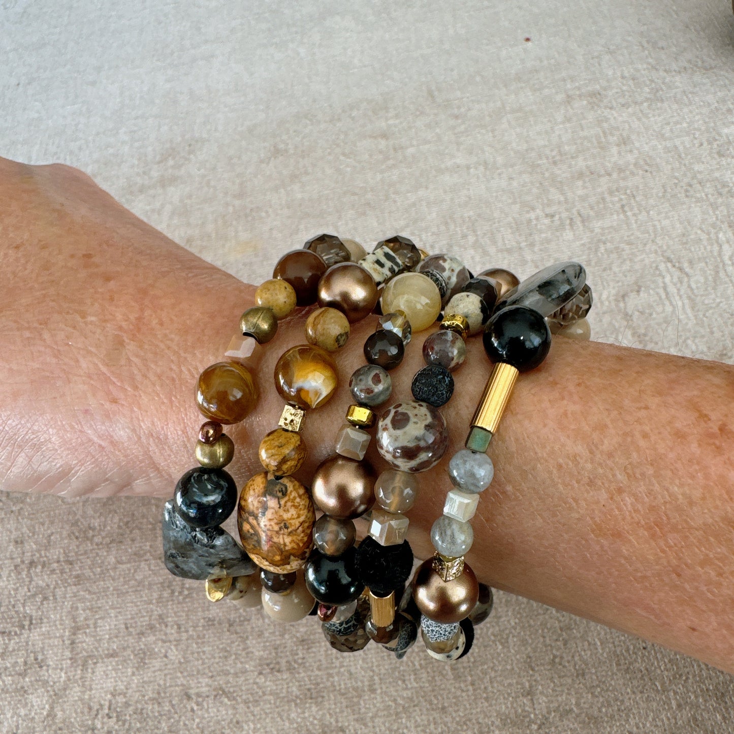 P129 Pulsera Cobre Lunar