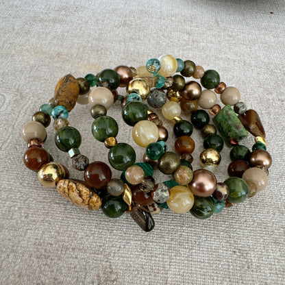 P127 Pulsera Raíz Esmeralda