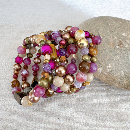 P126 Pulsera Beso de Mora y Miel