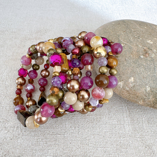 P126 Pulsera Beso de Mora y Miel