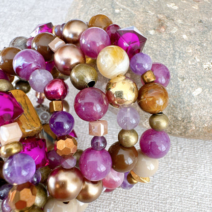 P126 Pulsera Beso de Mora y Miel