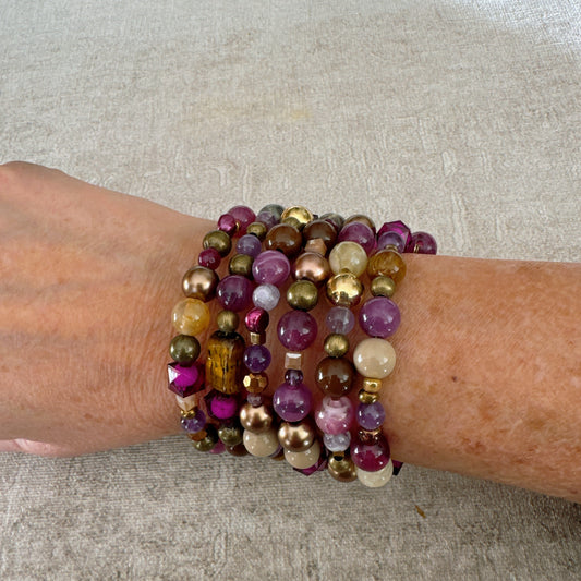 P126 Pulsera Beso de Mora y Miel