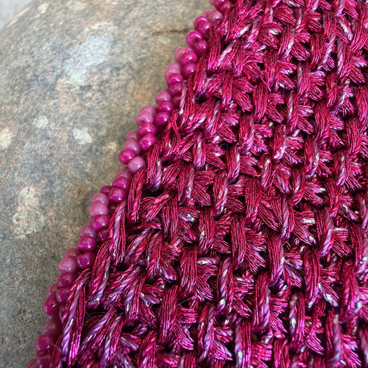 P189 Pulsera Brillo Carmesí