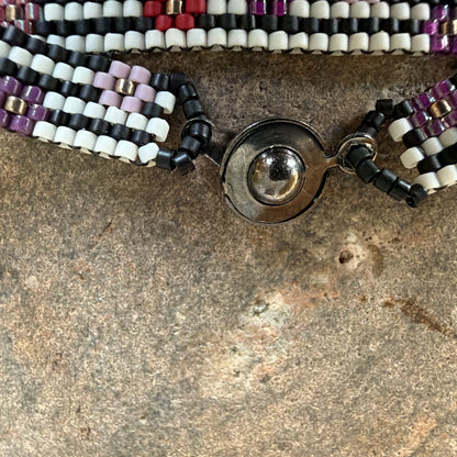 P193 Pulsera Grilla Floral