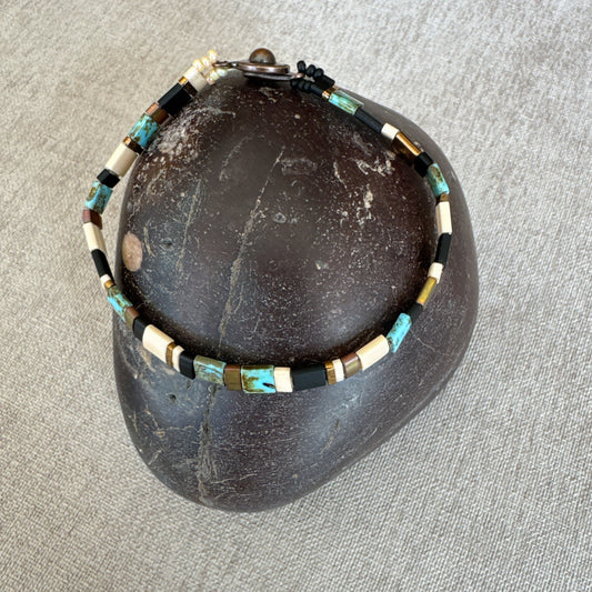 P139 Pulsera Horizonte Turquesa