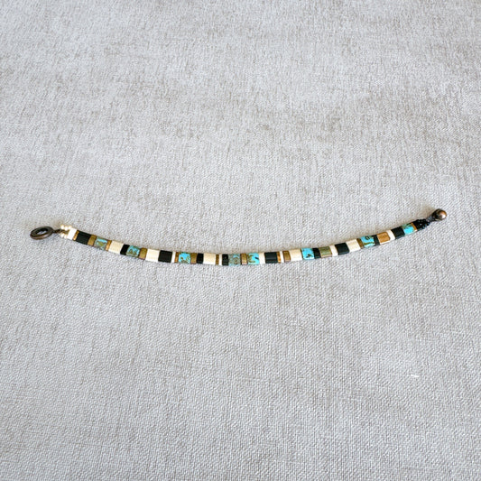 P139 Pulsera Horizonte Turquesa