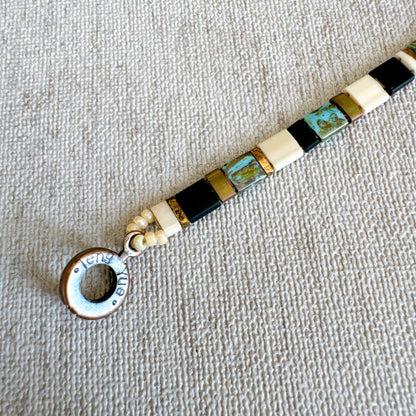 P139 Pulsera Horizonte Turquesa