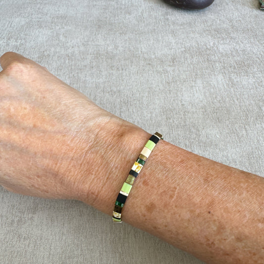 P140 Pulsera Horizonte Verde