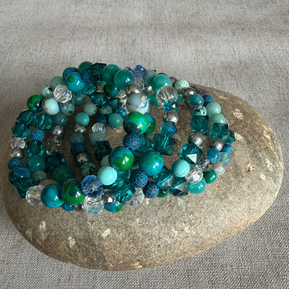 P201 Pulsera Círculo Turquesa