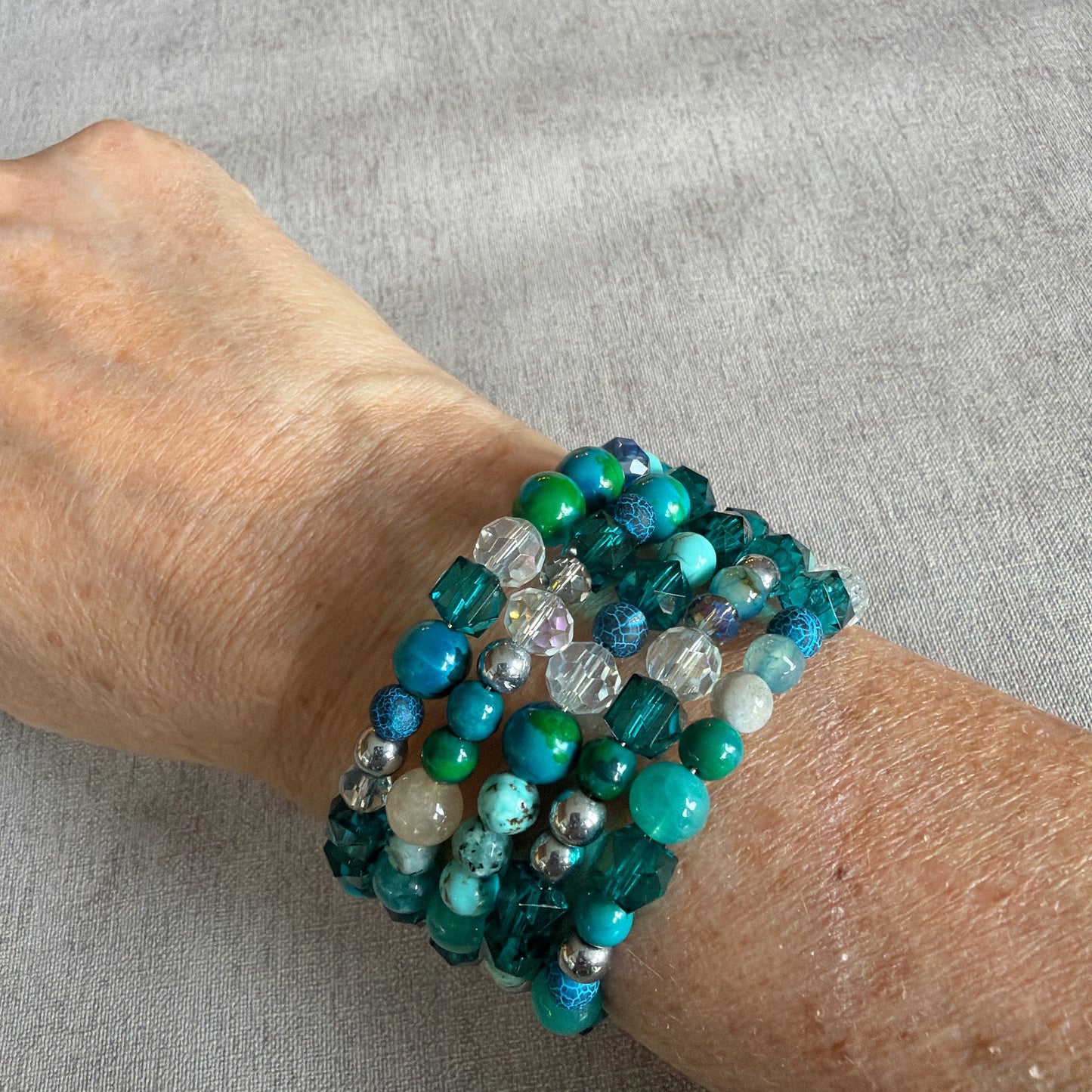 P201 Pulsera Círculo Turquesa