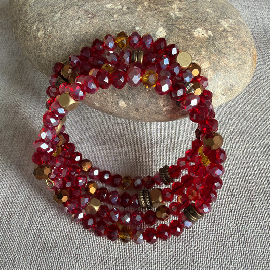 P202 Pulsera Ritual Carmesí