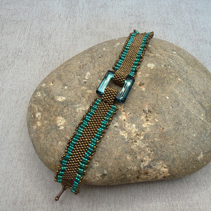 P159 Pulsera Ventana Turquesa