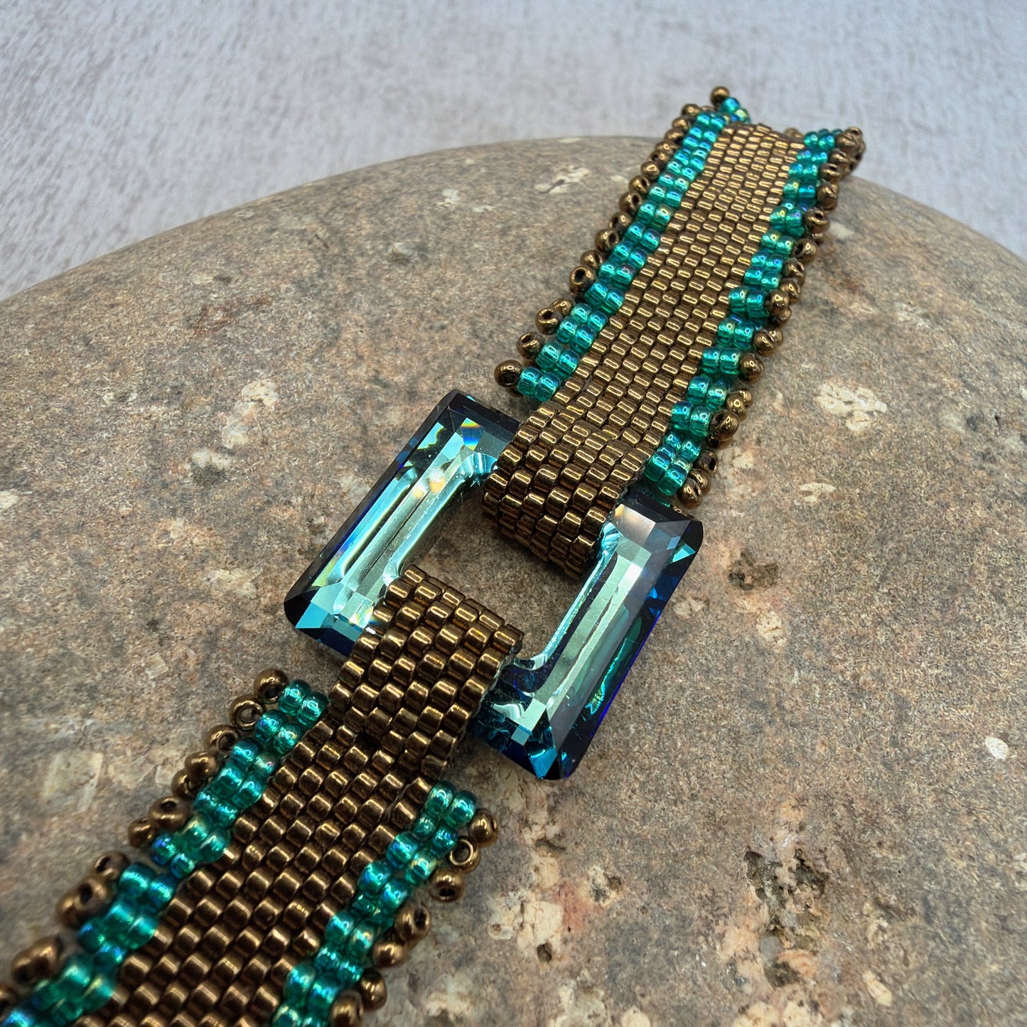 P159 Pulsera Ventana Turquesa